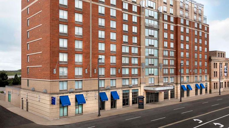 <b>Hilton Garden Inn Cleveland Downtown Exterior</b>. Images powered by <a href="https://iceportal.shijigroup.com/" title="IcePortal" target="_blank">IcePortal</a>.