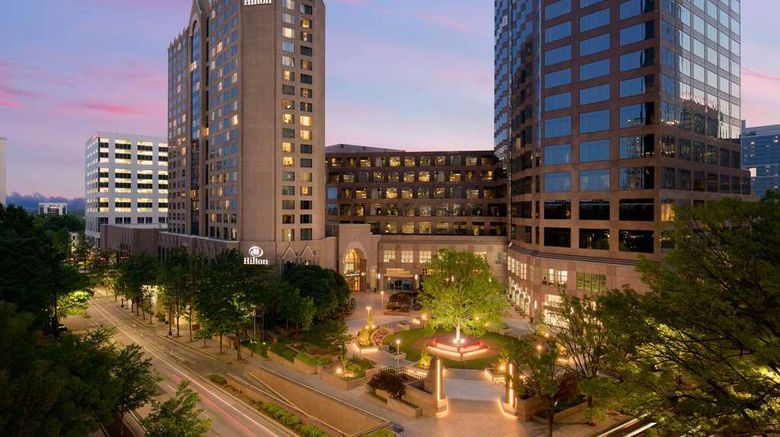 Hilton Charlotte Uptown Exterior. Images powered by <a href="https://iceportal.shijigroup.com" target="_blank" rel="noopener">Ice Portal</a>.