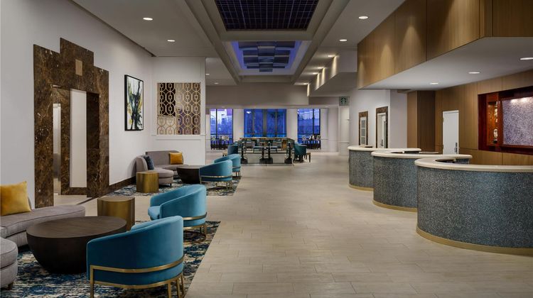 Hilton Charlotte University Place Lobby