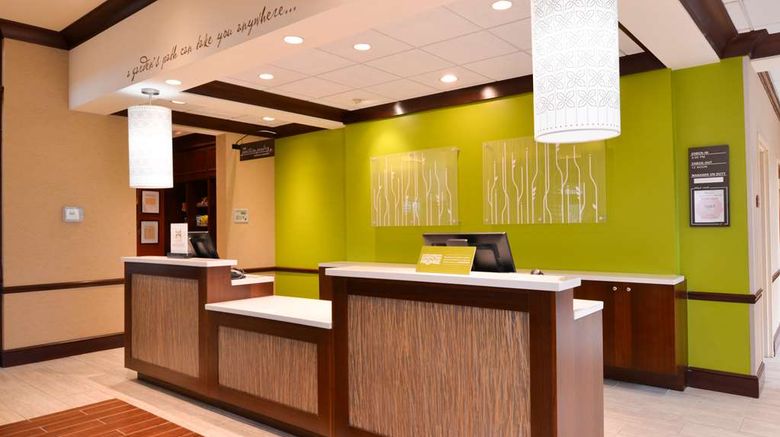 <b>Hilton Garden Inn Polaris Lobby</b>. Images powered by <a href="https://iceportal.shijigroup.com/" title="IcePortal" target="_blank">IcePortal</a>.