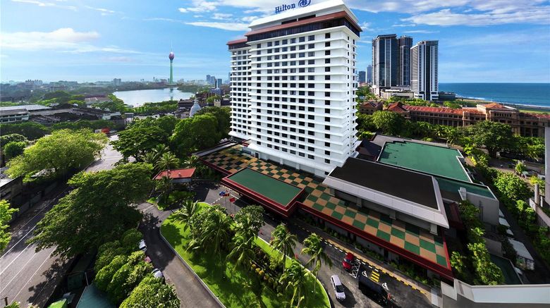 <b>Hilton Colombo Exterior</b>. Images powered by <a href="https://iceportal.shijigroup.com/" title="IcePortal" target="_blank">IcePortal</a>.