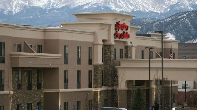 Hampton Inn  and  Suites Colorado Springs Exterior. Images powered by <a href="https://iceportal.shijigroup.com" target="_blank" rel="noopener">Ice Portal</a>.