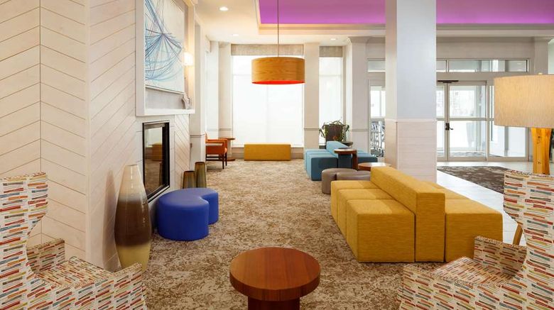 <b>Hilton Garden Inn Blue Ash Lobby</b>. Images powered by <a href="https://iceportal.shijigroup.com/" title="IcePortal" target="_blank">IcePortal</a>.