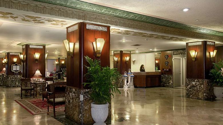 Hilton Cincinnati Netherland Plaza Lobby. Images powered by <a href="https://iceportal.shijigroup.com" target="_blank" rel="noopener">Ice Portal</a>.