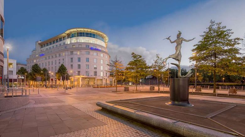 <b>Hilton Cardiff Exterior</b>. Images powered by <a href="https://iceportal.shijigroup.com/" title="IcePortal" target="_blank">IcePortal</a>.