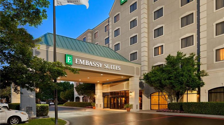 Embassy Suites Dallas near the Galleria Exterior. Images powered by <a href="https://iceportal.shijigroup.com" target="_blank" rel="noopener">Ice Portal</a>.