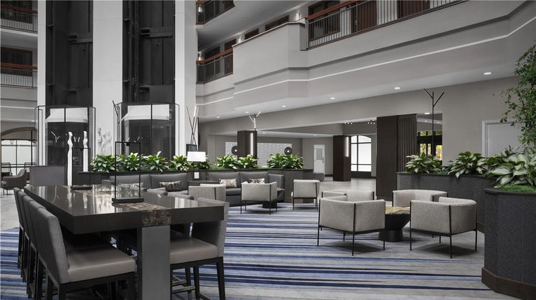 <b>Embassy Suites Dallas near the Galleria Lobby</b>. Images powered by <a href="https://iceportal.shijigroup.com/" title="IcePortal" target="_blank">IcePortal</a>.