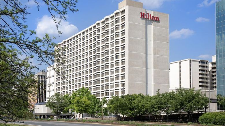 Hilton Arlington National Landing Exterior. Images powered by <a href="https://iceportal.shijigroup.com" target="_blank" rel="noopener">Ice Portal</a>.