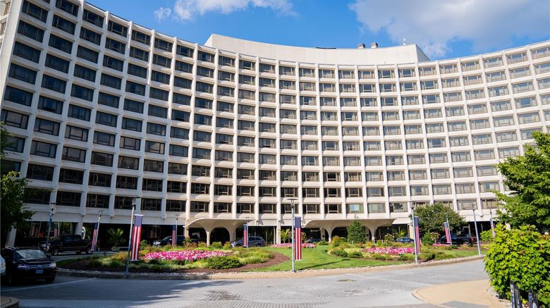 <b>Washington Hilton Exterior</b>. Images powered by <a href="https://iceportal.shijigroup.com/" title="IcePortal" target="_blank">IcePortal</a>.