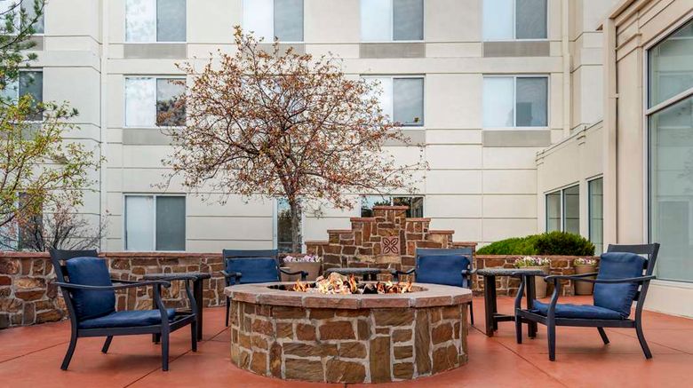 <b>Hilton Garden Inn Denver Airport Exterior</b>. Images powered by <a href="https://iceportal.shijigroup.com/" title="IcePortal" target="_blank">IcePortal</a>.