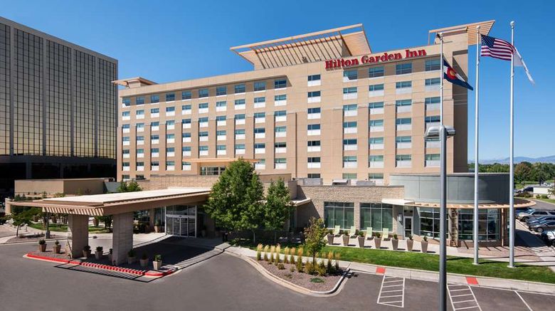 Hilton Garden Inn Denver/Cherry Creek Exterior. Images powered by <a href="https://iceportal.shijigroup.com" target="_blank" rel="noopener">Ice Portal</a>.