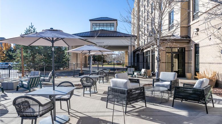 <b>Hilton Garden Inn Denver Tech Center Exterior</b>. Images powered by <a href="https://iceportal.shijigroup.com/" title="IcePortal" target="_blank">IcePortal</a>.