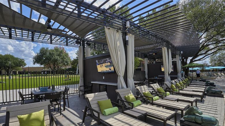 <b>Hilton Anatole Exterior</b>. Images powered by <a href="https://iceportal.shijigroup.com/" title="IcePortal" target="_blank">IcePortal</a>.