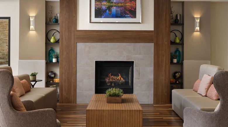 <b>Hilton Garden Inn Las Colinas Lobby</b>. Images powered by <a href="https://iceportal.shijigroup.com/" title="IcePortal" target="_blank">IcePortal</a>.