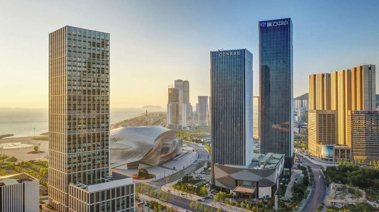 Conrad Dalian Exterior. Images powered by <a href="https://iceportal.shijigroup.com" target="_blank" rel="noopener">Ice Portal</a>.