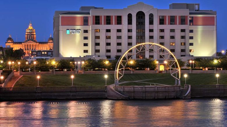 Embassy Suites Des Moines Downtown Exterior. Images powered by <a href="https://iceportal.shijigroup.com" target="_blank" rel="noopener">Ice Portal</a>.