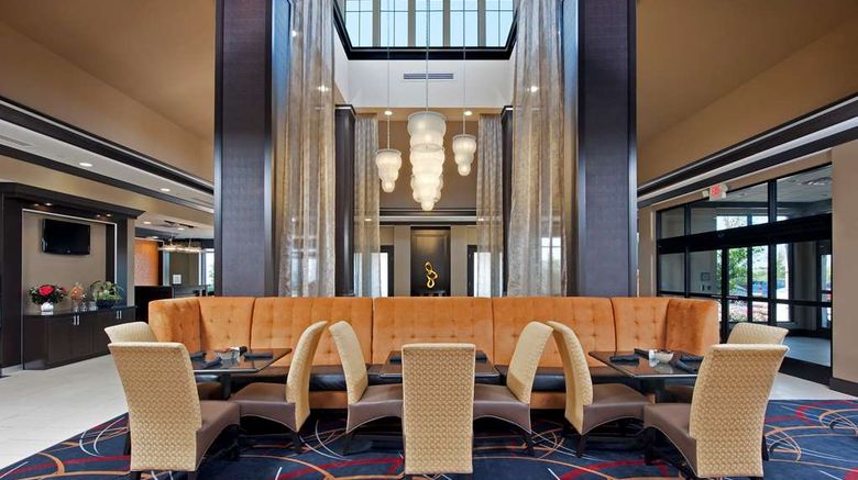 <b>Hilton Garden Inn Ft Worth Alliance Arpt Lobby</b>. Images powered by <a href="https://iceportal.shijigroup.com/" title="IcePortal" target="_blank">IcePortal</a>.
