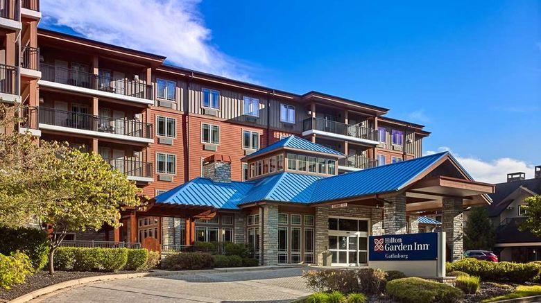 Hilton Garden Inn Gatlinburg Exterior. Images powered by <a href="https://iceportal.shijigroup.com" target="_blank" rel="noopener">Ice Portal</a>.