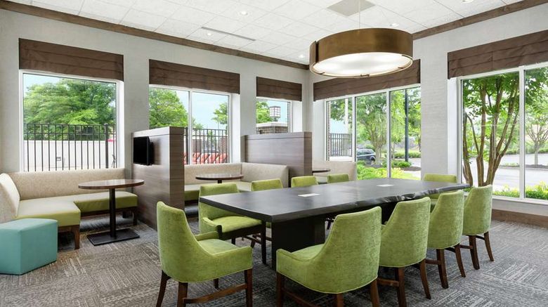 <b>Hilton Garden Inn Greenville Lobby</b>. Images powered by <a href="https://iceportal.shijigroup.com/" title="IcePortal" target="_blank">IcePortal</a>.