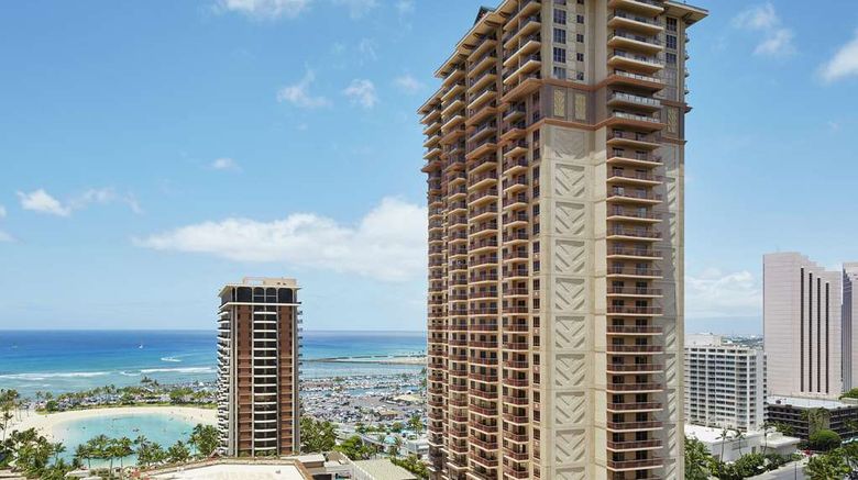 <b>Hilton Grand Vacations Grand Waikikian Exterior</b>. Images powered by <a href="https://iceportal.shijigroup.com/" title="IcePortal" target="_blank">IcePortal</a>.