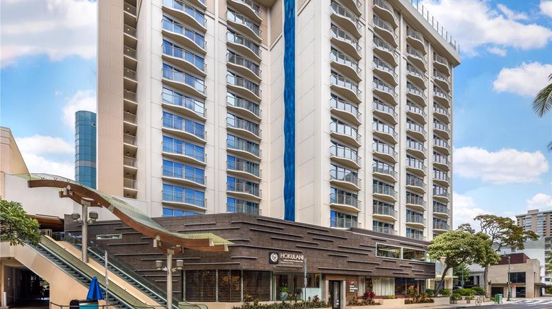 <b>Hilton Grand Vacations Hokulani Waikiki Exterior</b>. Images powered by <a href="https://iceportal.shijigroup.com/" title="IcePortal" target="_blank">IcePortal</a>.