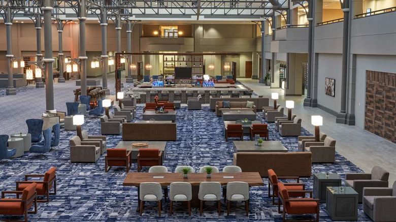 <b>Hilton Houston North Lobby</b>. Images powered by <a href="https://iceportal.shijigroup.com/" title="IcePortal" target="_blank">IcePortal</a>.