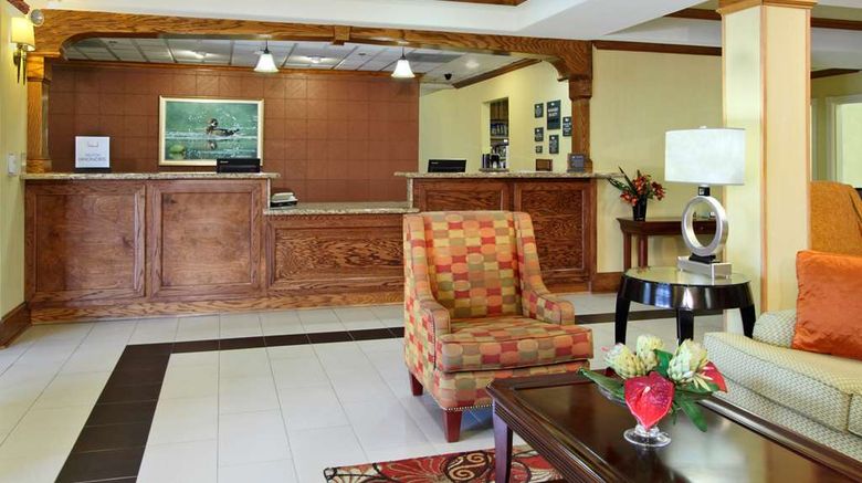 <b>Homewood Suites Houston-Woodlands Lobby</b>. Images powered by <a href="https://iceportal.shijigroup.com/" title="IcePortal" target="_blank">IcePortal</a>.