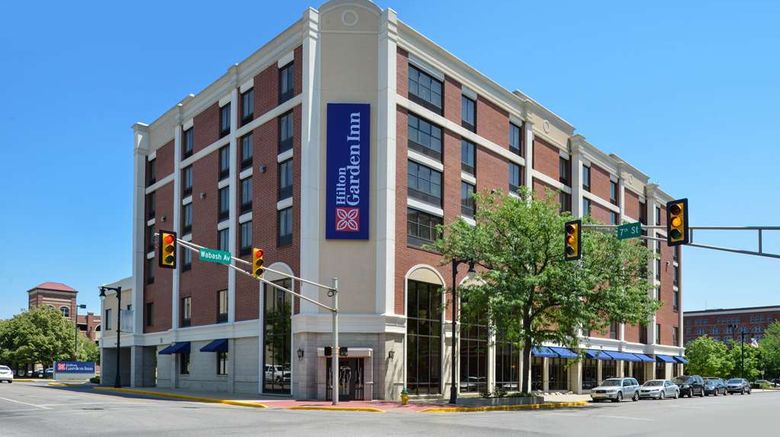 <b>Hilton Garden Inn Terre Haute Exterior</b>. Images powered by <a href="https://iceportal.shijigroup.com/" title="IcePortal" target="_blank">IcePortal</a>.
