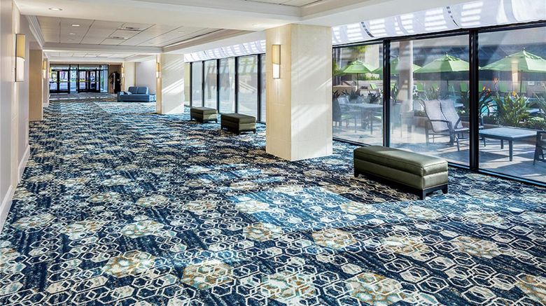 <b>DoubleTree by Hilton Hotel San Jose Lobby</b>. Images powered by <a href="https://iceportal.shijigroup.com/" title="IcePortal" target="_blank">IcePortal</a>.