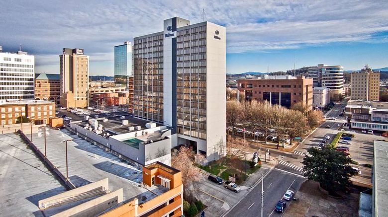 <b>Hilton Knoxville Exterior</b>. Images powered by <a href="https://iceportal.shijigroup.com/" title="IcePortal" target="_blank">IcePortal</a>.