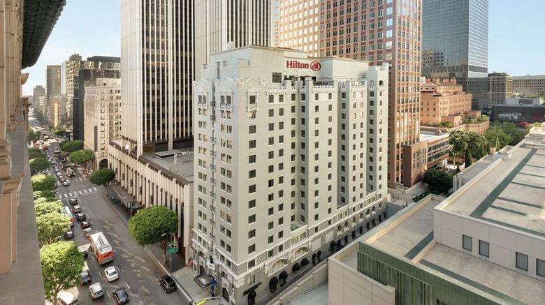 <b>Hilton Checkers Los Angeles Exterior</b>. Images powered by <a href="https://iceportal.shijigroup.com/" title="IcePortal" target="_blank">IcePortal</a>.