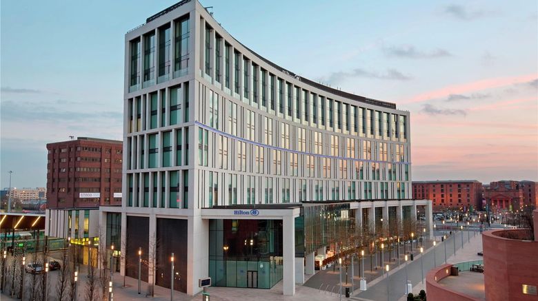Hilton Liverpool City Centre Exterior. Images powered by <a href="https://iceportal.shijigroup.com" target="_blank" rel="noopener">Ice Portal</a>.