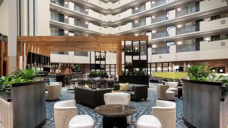 <b>Embassy Suites Orlando Airport Lobby</b>. Images powered by <a href="https://iceportal.shijigroup.com/" title="IcePortal" target="_blank">IcePortal</a>.