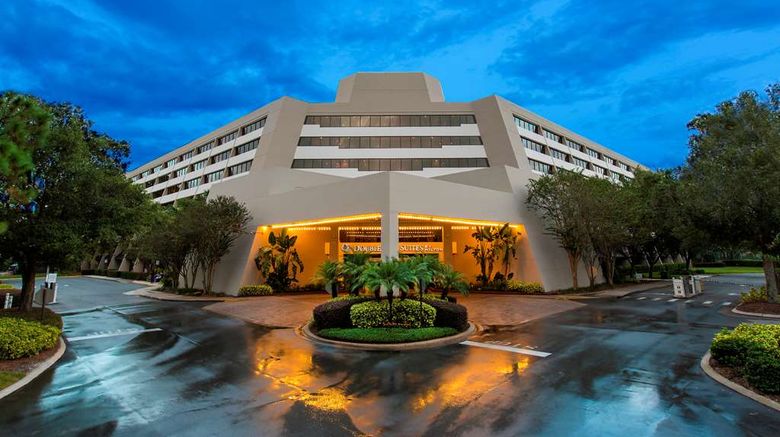 DoubleTree Suites Orlando Disney Springs Exterior. Images powered by <a href="https://iceportal.shijigroup.com" target="_blank" rel="noopener">Ice Portal</a>.