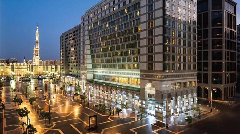 Madinah Hilton Exterior. Images powered by <a href="https://iceportal.shijigroup.com" target="_blank" rel="noopener">Ice Portal</a>.