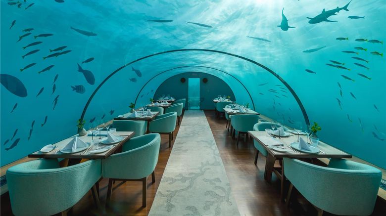 <b>Conrad Maldives Rangali Island Restaurant</b>. Images powered by <a href="https://iceportal.shijigroup.com/" title="IcePortal" target="_blank">IcePortal</a>.