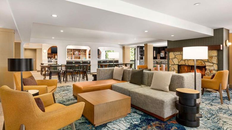 <b>Hilton Garden Inn Monterey Lobby</b>. Images powered by <a href="https://iceportal.shijigroup.com/" title="IcePortal" target="_blank">IcePortal</a>.