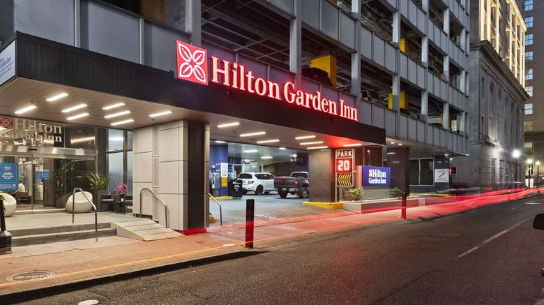 <b>Hilton Garden Inn French Quarter/CBD Exterior</b>. Images powered by <a href="https://iceportal.shijigroup.com/" title="IcePortal" target="_blank">IcePortal</a>.
