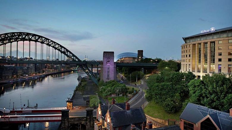 Hilton Newcastle Tyne Bridge Exterior. Images powered by <a href="https://iceportal.shijigroup.com" target="_blank" rel="noopener">Ice Portal</a>.
