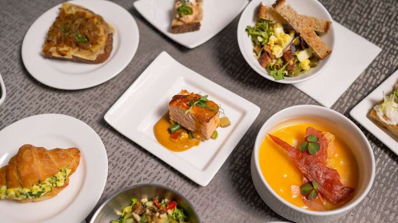 <b>Conrad New York Downtown Restaurant</b>. Images powered by <a href=https://www.travelagewest.com/Hotels/New-York-NY/