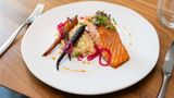 <b>Conrad New York Downtown Restaurant</b>. Images powered by <a href="https://iceportal.shijigroup.com/" title="IcePortal" target="_blank">IcePortal</a>.