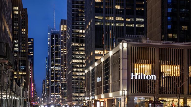 New York Hilton Midtown Exterior. Images powered by <a href="https://iceportal.shijigroup.com" target="_blank" rel="noopener">Ice Portal</a>.