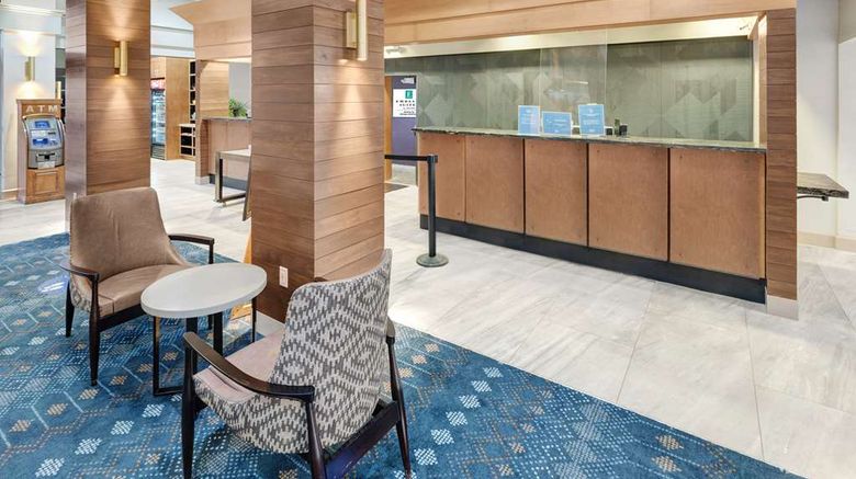 <b>Embassy Suites Oklahoma City Airport Lobby</b>. Images powered by <a href="https://iceportal.shijigroup.com/" title="IcePortal" target="_blank">IcePortal</a>.