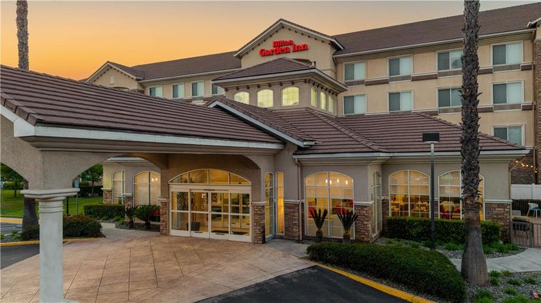 <b>Hilton Garden Inn Ontario Exterior</b>. Images powered by <a href="https://iceportal.shijigroup.com/" title="IcePortal" target="_blank">IcePortal</a>.