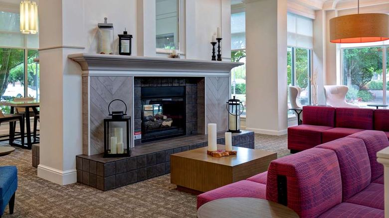 <b>Hilton Garden Inn Beaverton Lobby</b>. Images powered by <a href="https://iceportal.shijigroup.com/" title="IcePortal" target="_blank">IcePortal</a>.