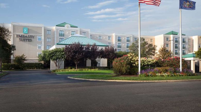 <b>Embassy Suites Philadelphia Airport Exterior</b>. Images powered by <a href="https://iceportal.shijigroup.com/" title="IcePortal" target="_blank">IcePortal</a>.
