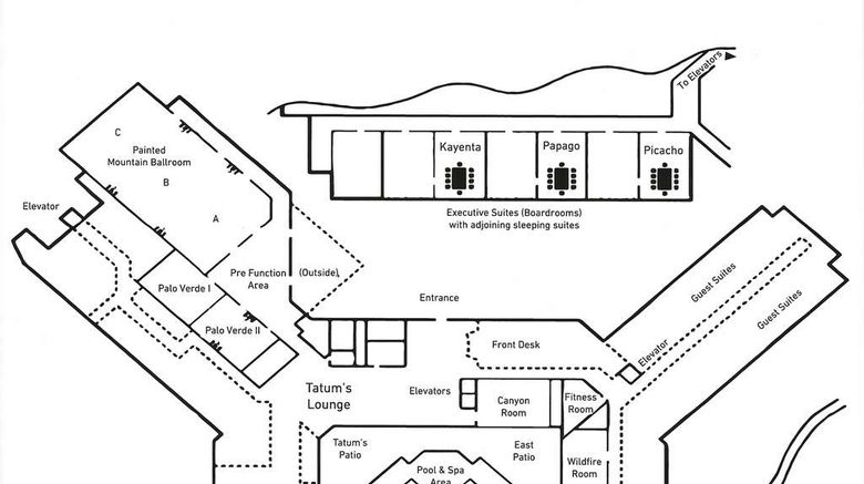 <b>Embassy Suites Phoenix-Scottsdale Lobby</b>. Images powered by <a href="https://iceportal.shijigroup.com/" title="IcePortal" target="_blank">IcePortal</a>.