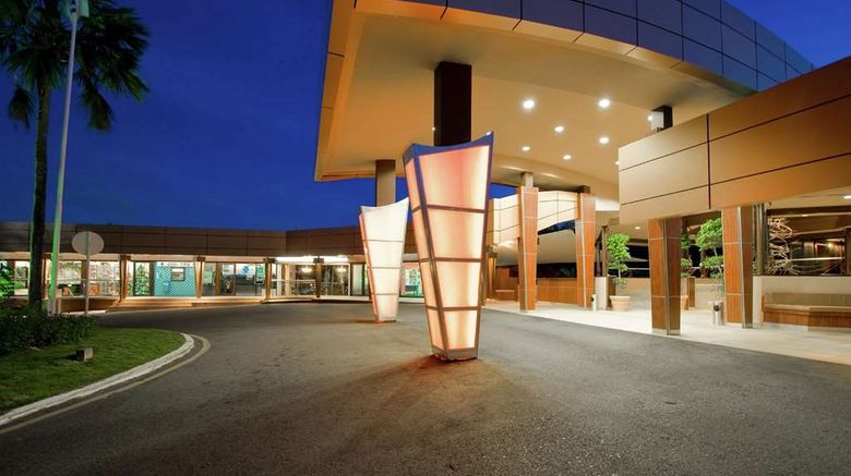<b>Hilton Trinidad & Conference Centre Exterior</b>. Images powered by <a href="https://iceportal.shijigroup.com/" title="IcePortal" target="_blank">IcePortal</a>.