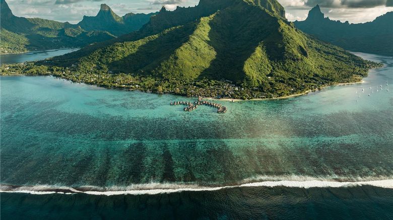 <b>Hilton Moorea Lagoon Resort & Spa Exterior</b>. Images powered by <a href="https://iceportal.shijigroup.com/" title="IcePortal" target="_blank">IcePortal</a>.