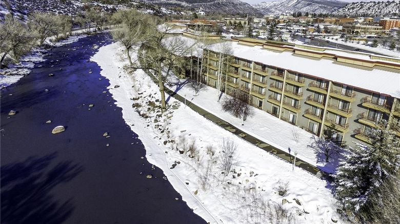 <b>Doubletree Hotel Durango Exterior</b>. Images powered by <a href="https://iceportal.shijigroup.com/" title="IcePortal" target="_blank">IcePortal</a>.